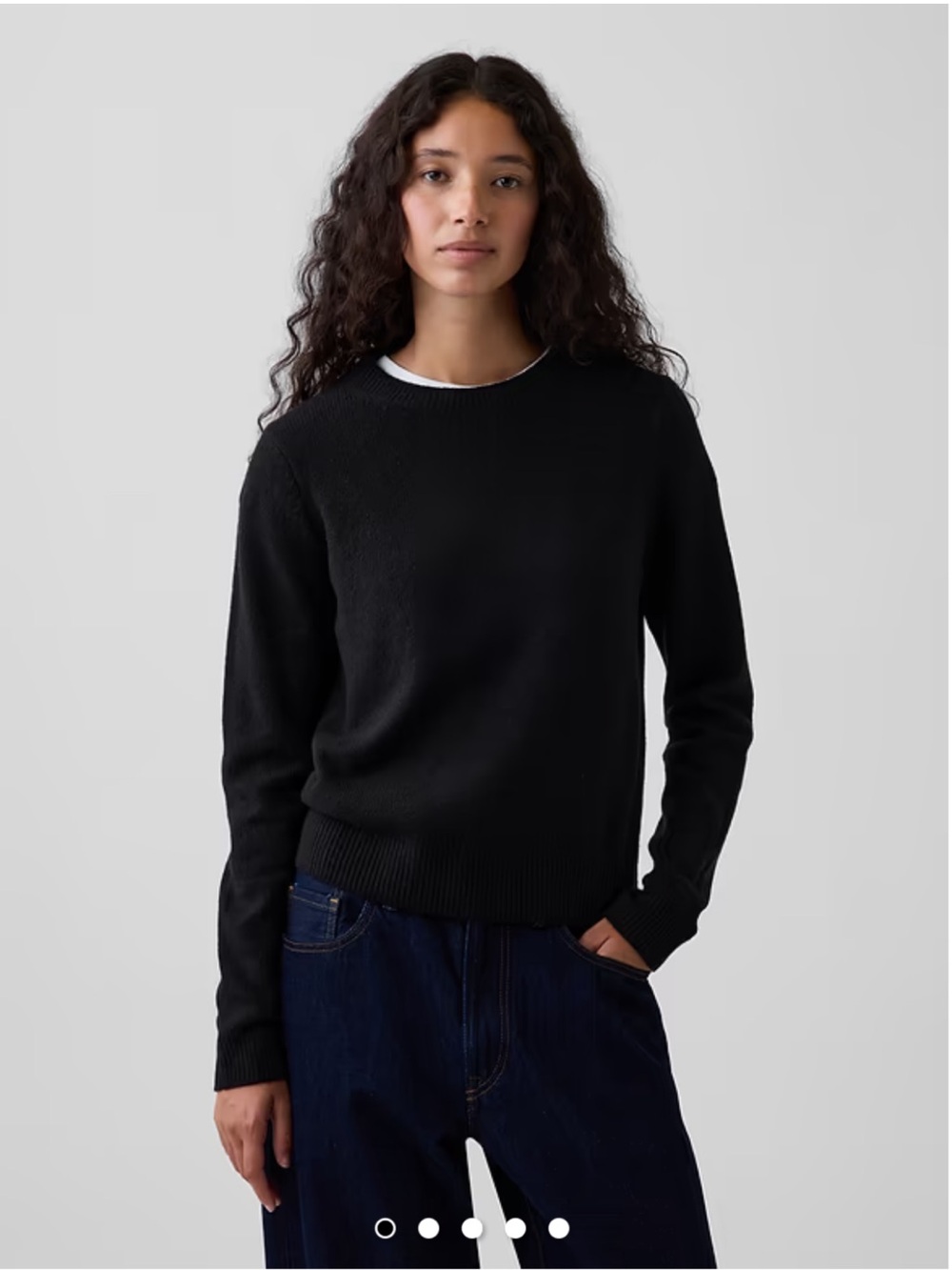 Final Price- No Offers! GAP Black CashSoft Crewneck Women's Sweater- Size Small